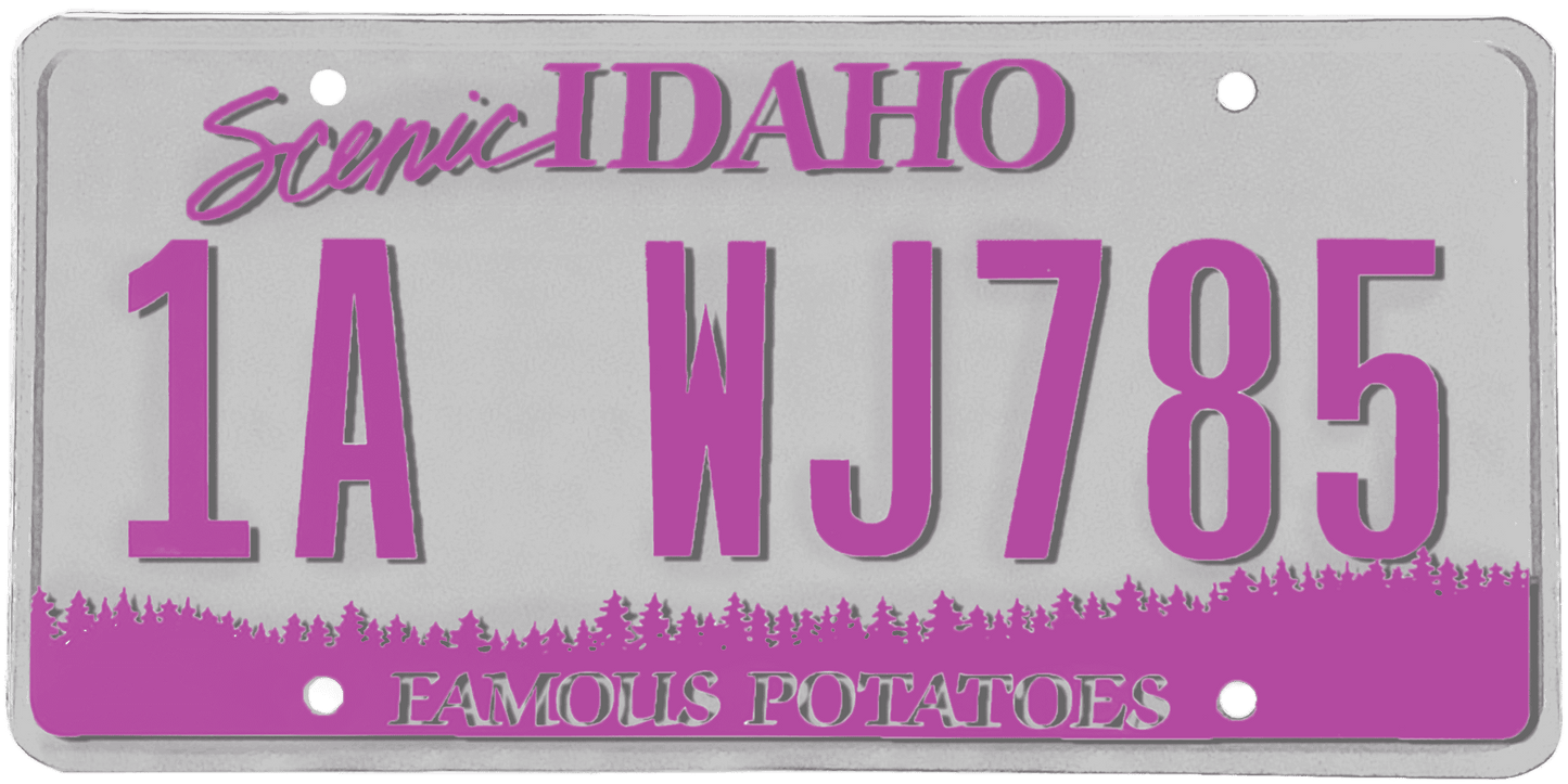 Idaho License Plate Wrap Kit