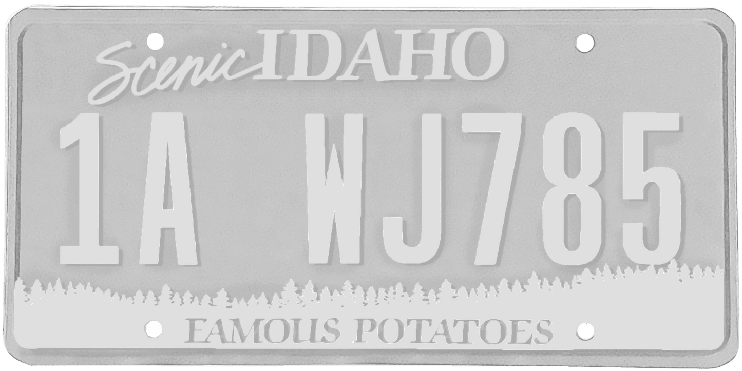 Idaho License Plate Wrap Kit