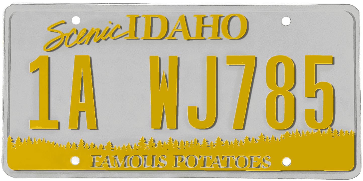 Idaho License Plate Wrap Kit