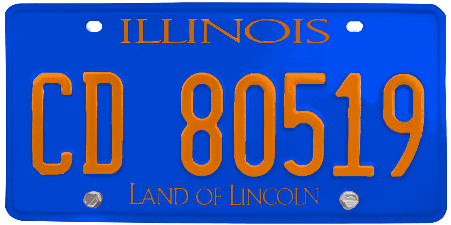 Illinois License Plate Wrap Kit