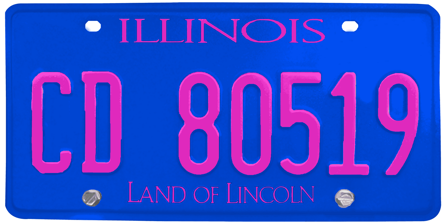 Illinois License Plate Wrap Kit