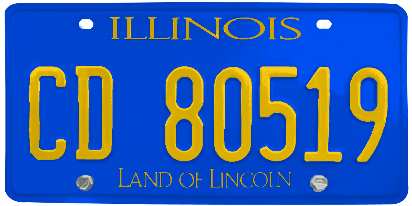 Illinois License Plate Wrap Kit