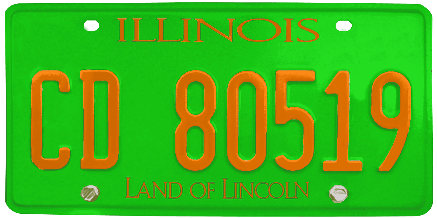 Illinois License Plate Wrap Kit