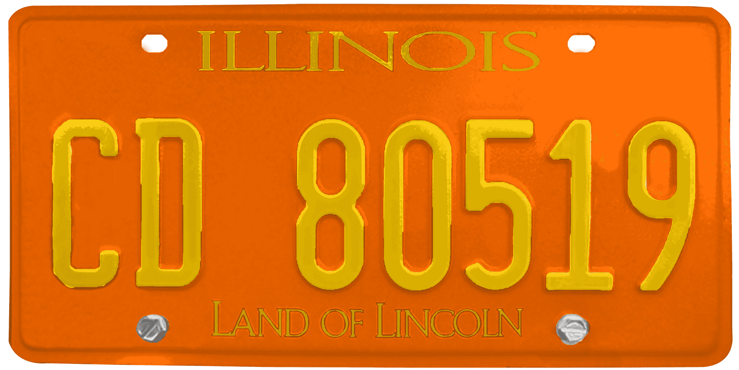 Illinois License Plate Wrap Kit