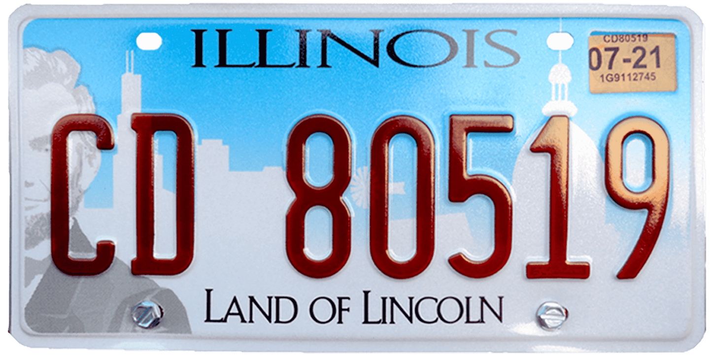 Illinois License Plate Wrap Kit