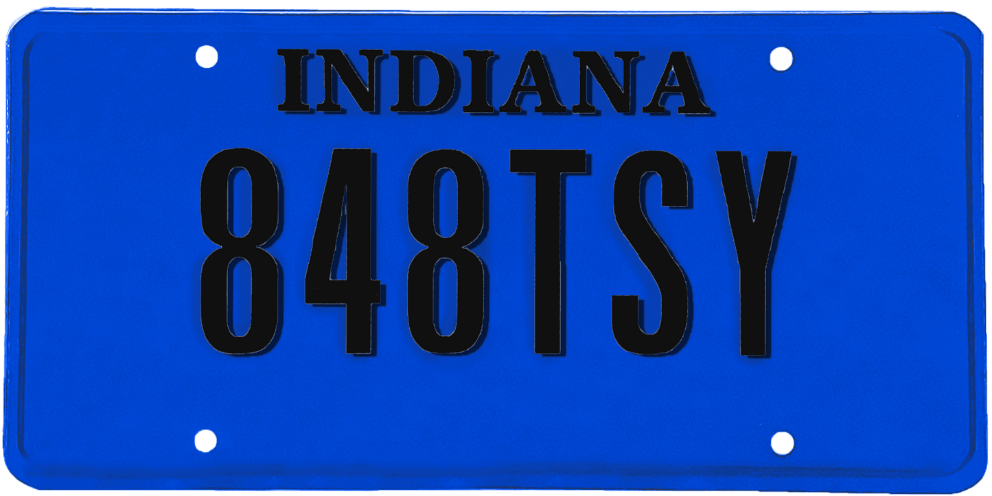 Indiana License Plate Wrap Kit