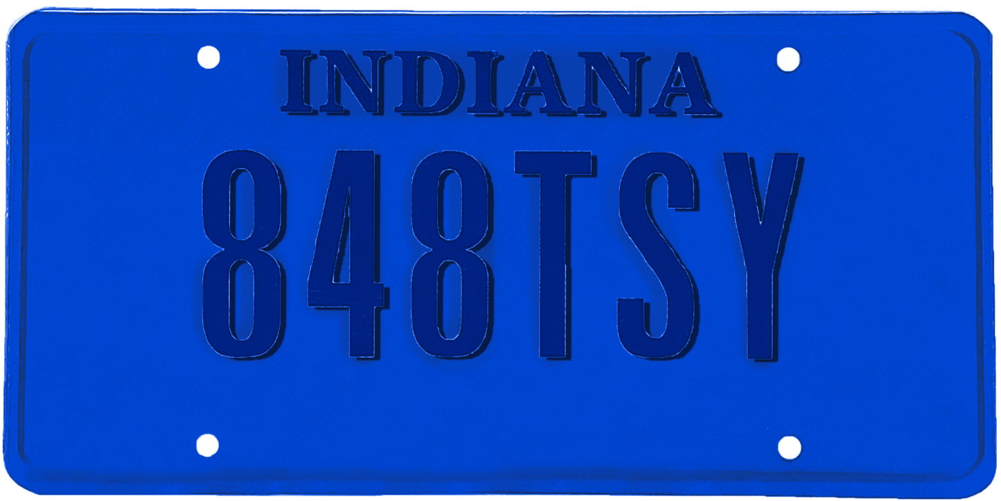 Indiana License Plate Wrap Kit