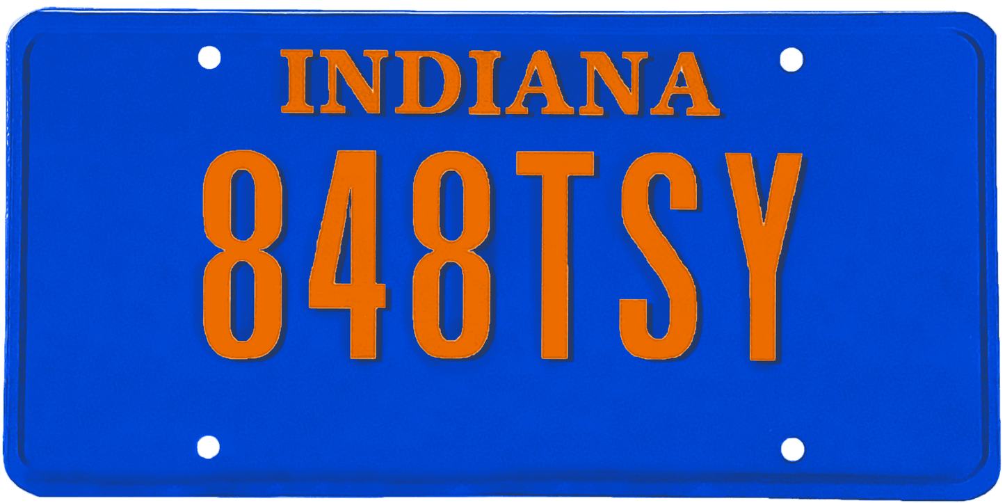 Indiana License Plate Wrap Kit