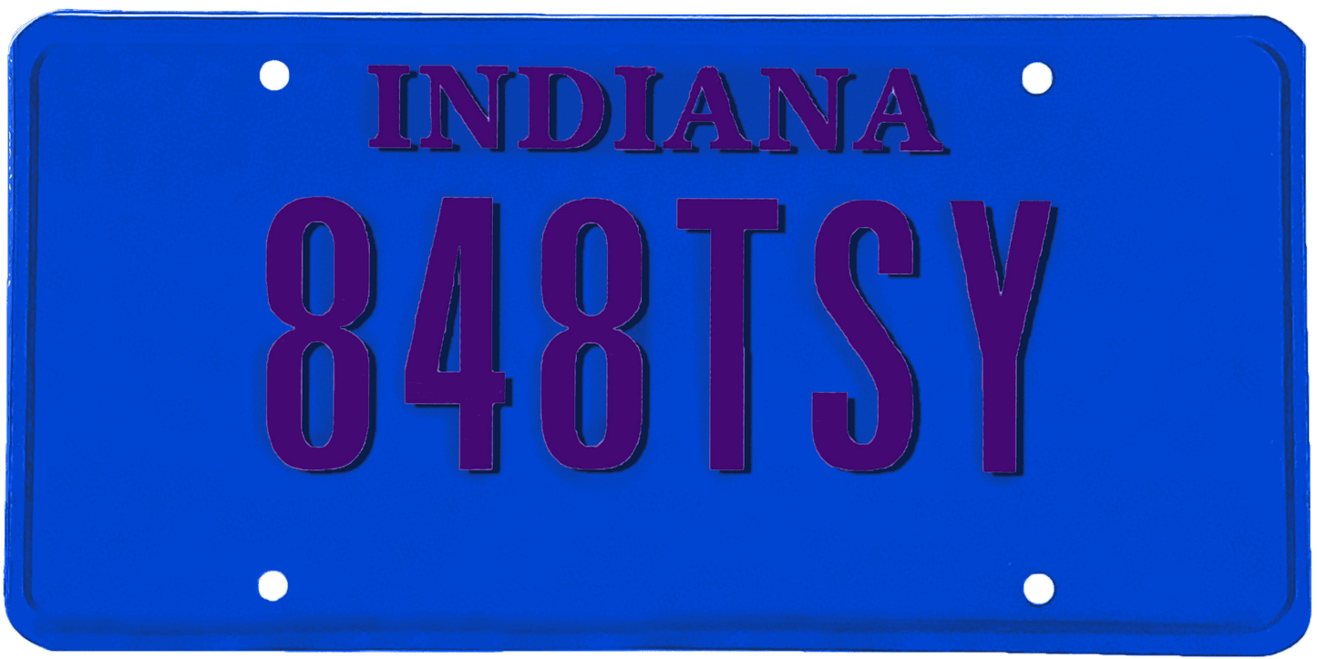 Indiana License Plate Wrap Kit