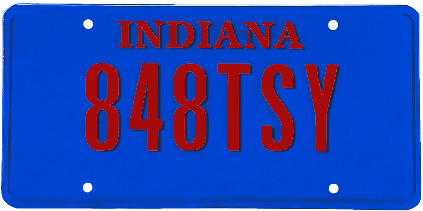 Indiana License Plate Wrap Kit