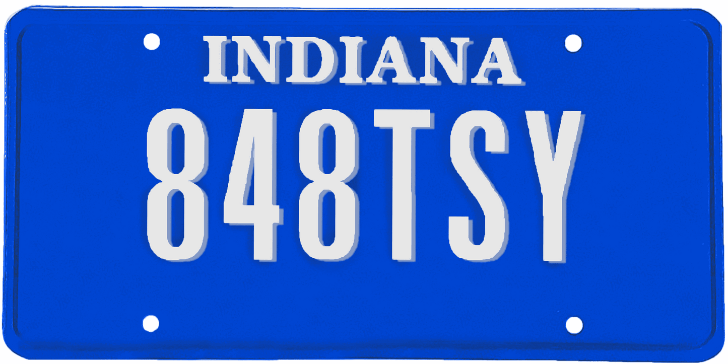 Indiana License Plate Wrap Kit