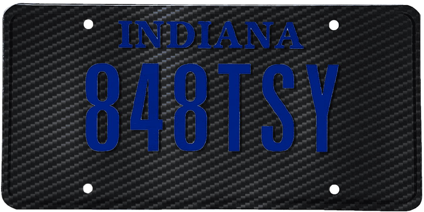 Indiana License Plate Wrap Kit