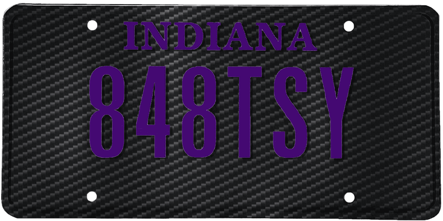 Indiana License Plate Wrap Kit