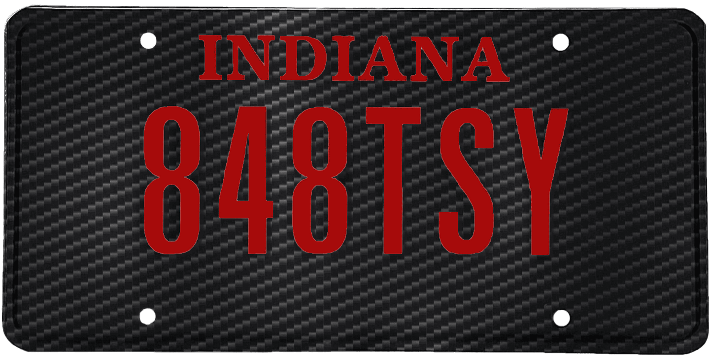 Indiana License Plate Wrap Kit