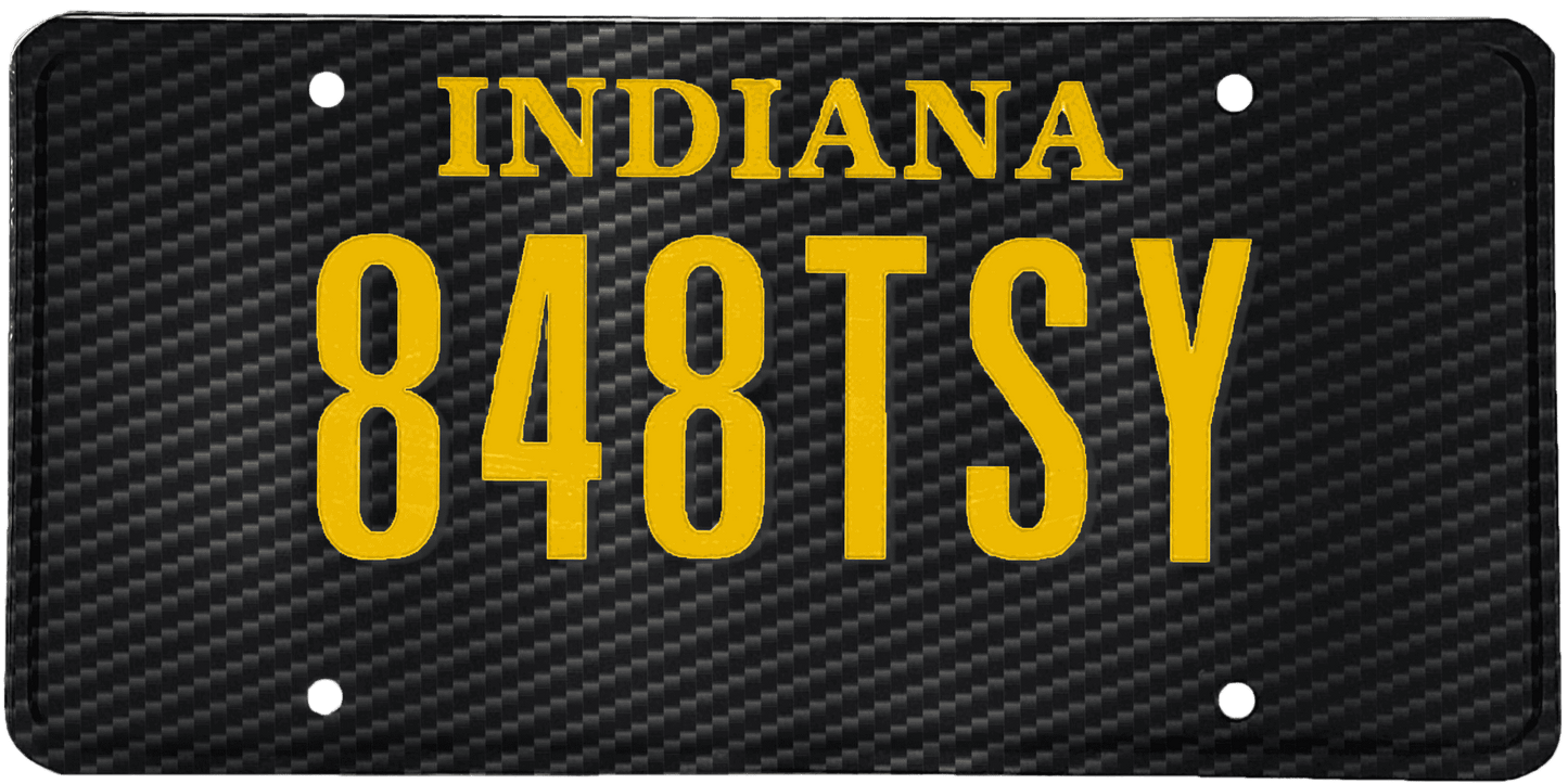 Indiana License Plate Wrap Kit