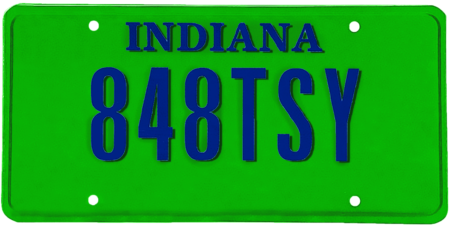 Indiana License Plate Wrap Kit