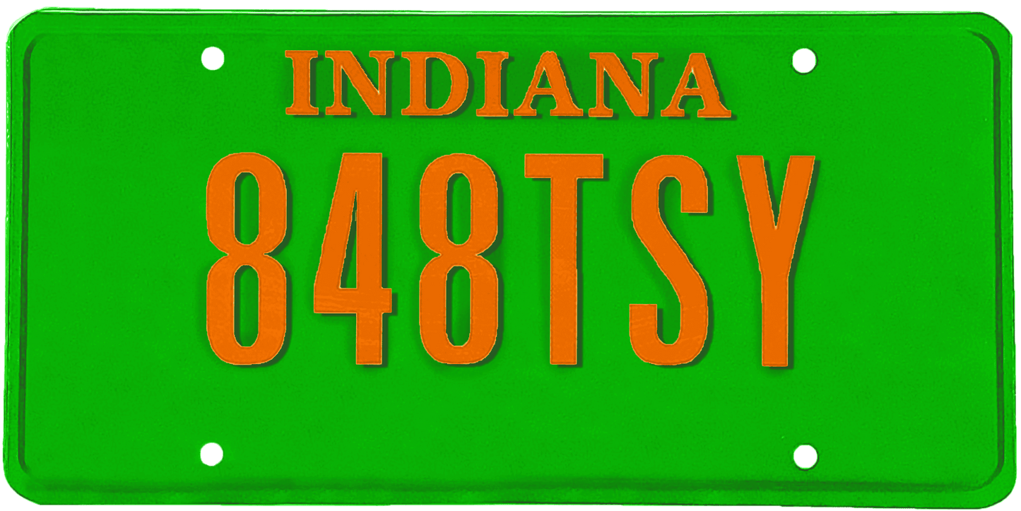 Indiana License Plate Wrap Kit