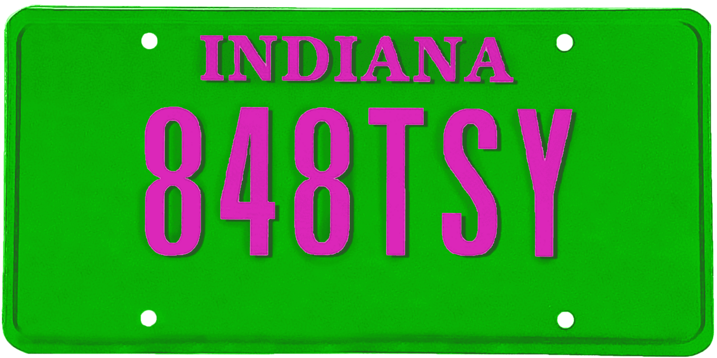 Indiana License Plate Wrap Kit