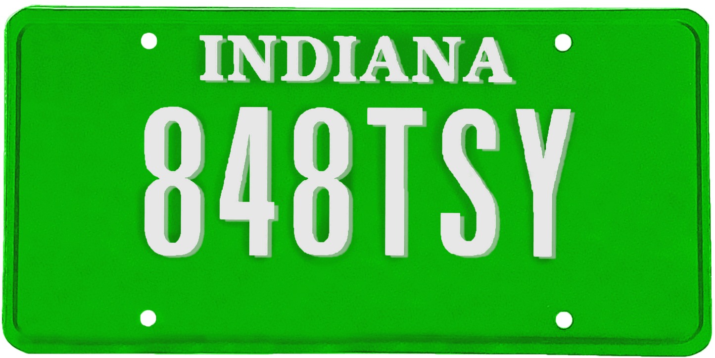 Indiana License Plate Wrap Kit