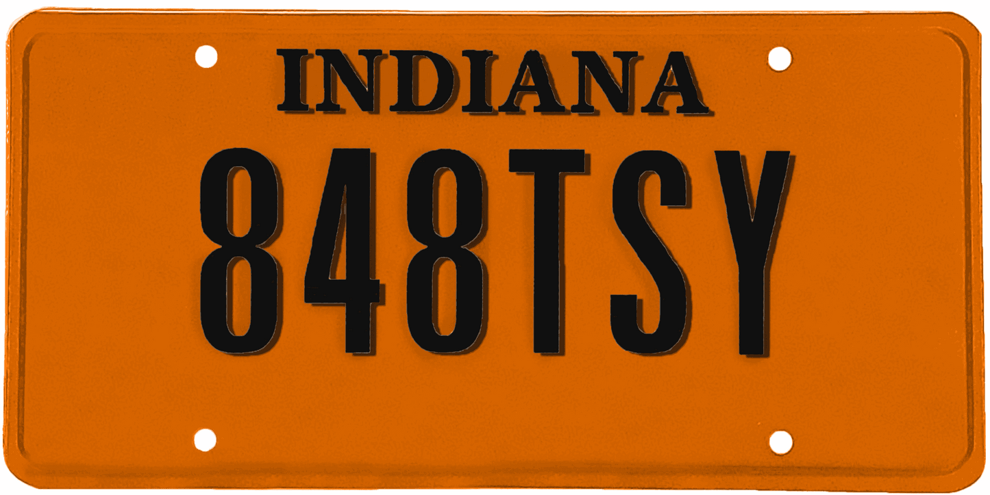 Indiana License Plate Wrap Kit