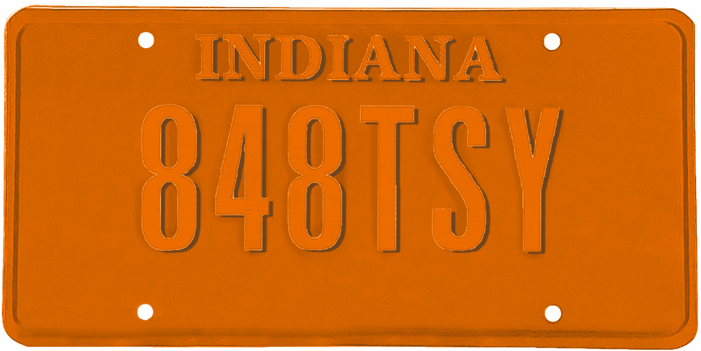 Indiana License Plate Wrap Kit