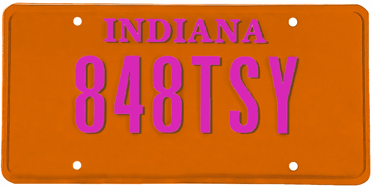 Indiana License Plate Wrap Kit