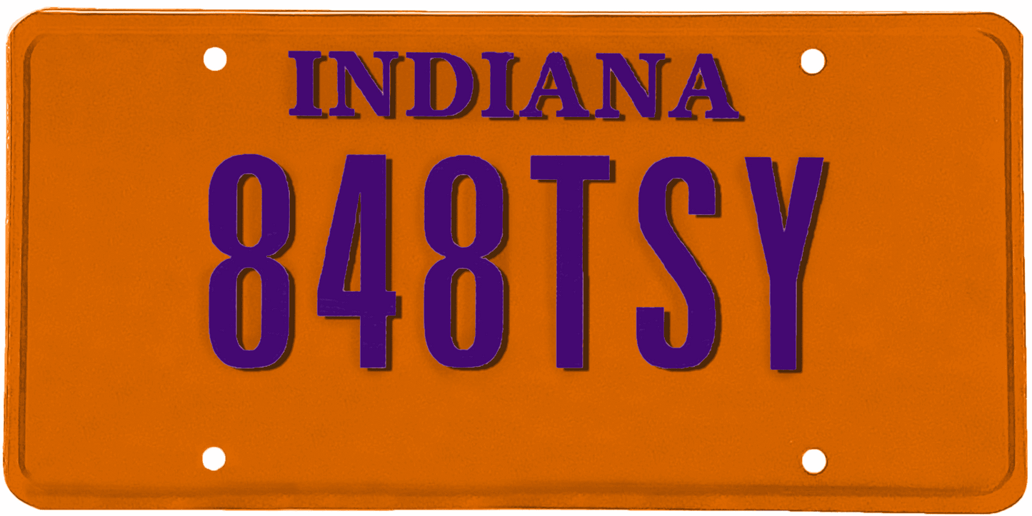 Indiana License Plate Wrap Kit