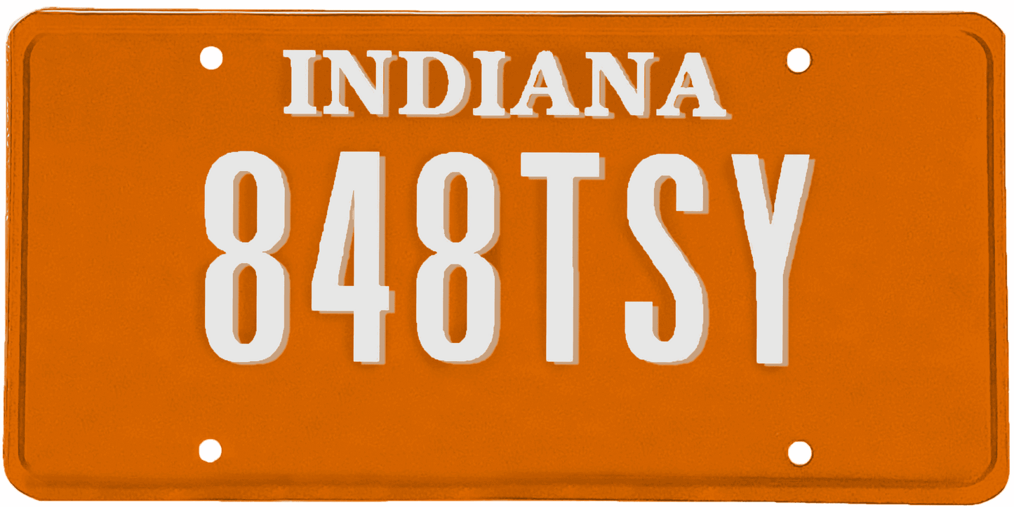 Indiana License Plate Wrap Kit