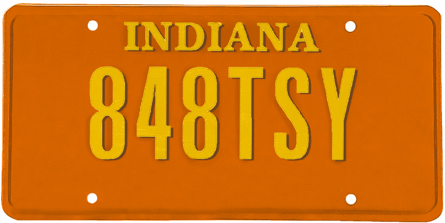 Indiana License Plate Wrap Kit