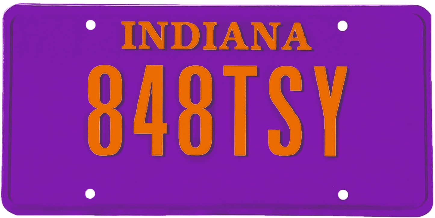 Indiana License Plate Wrap Kit