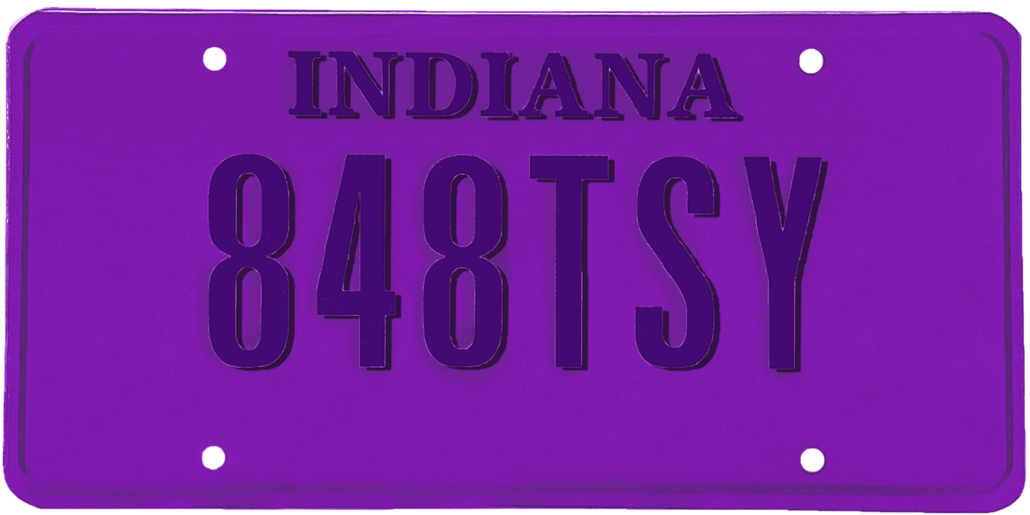 Indiana License Plate Wrap Kit