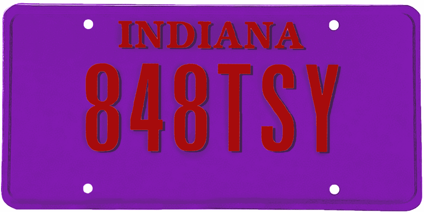 Indiana License Plate Wrap Kit