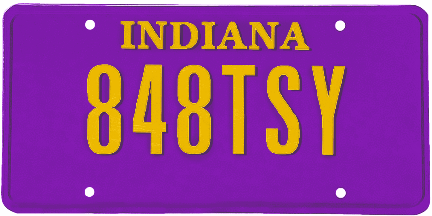 Indiana License Plate Wrap Kit