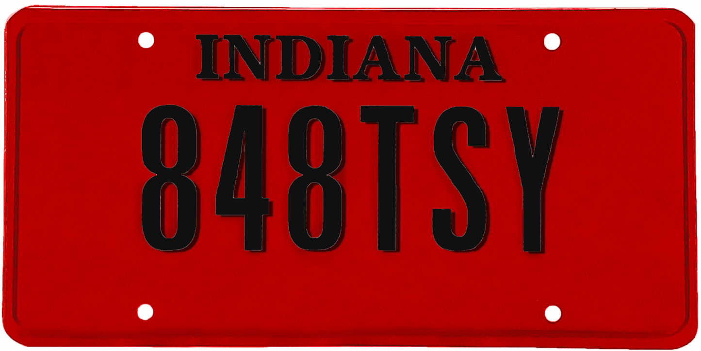 Indiana License Plate Wrap Kit