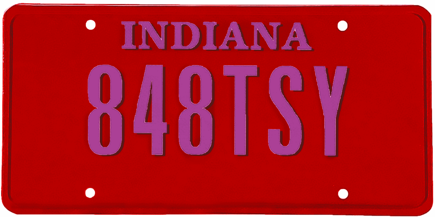 Indiana License Plate Wrap Kit