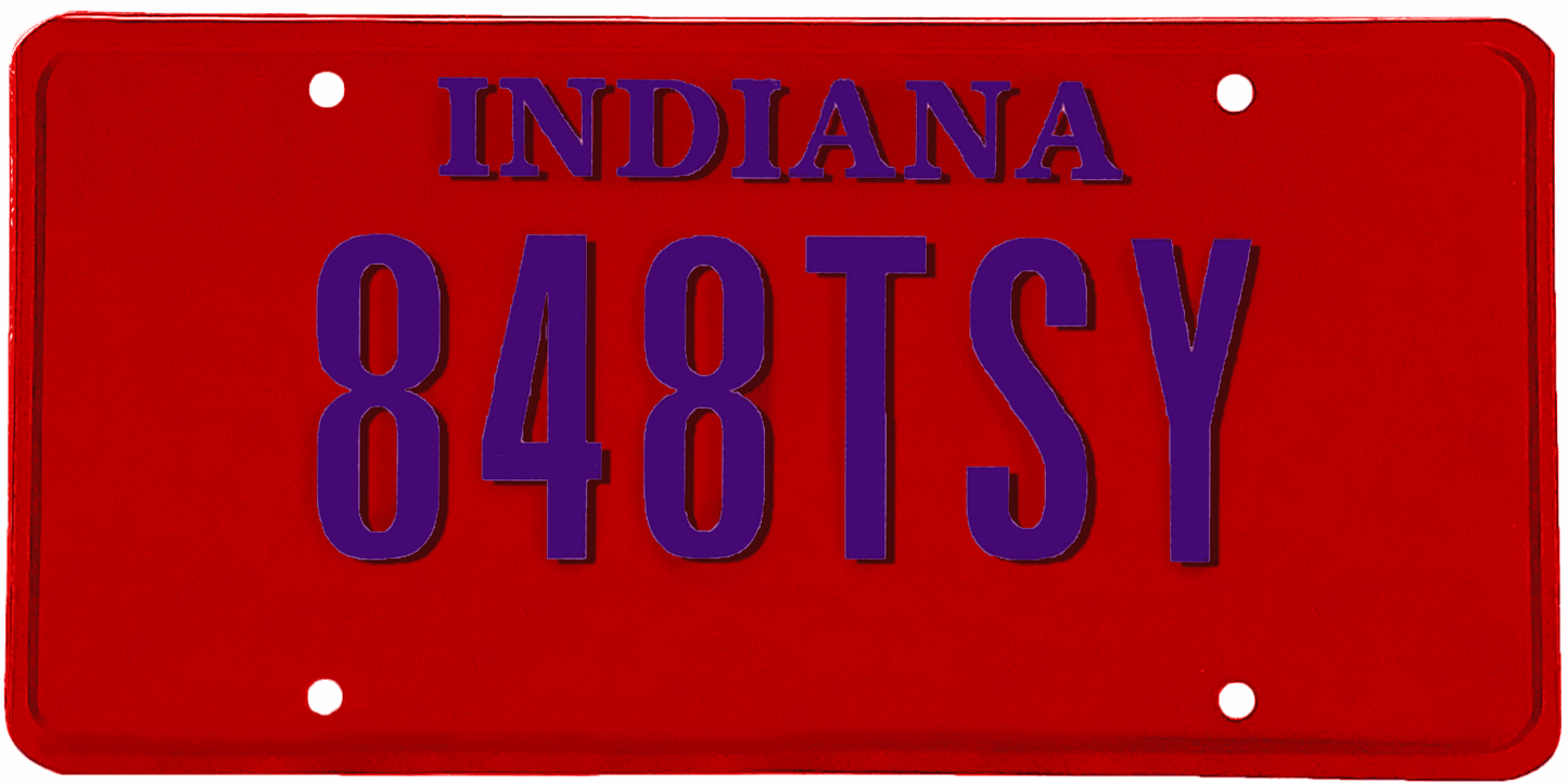 Indiana License Plate Wrap Kit