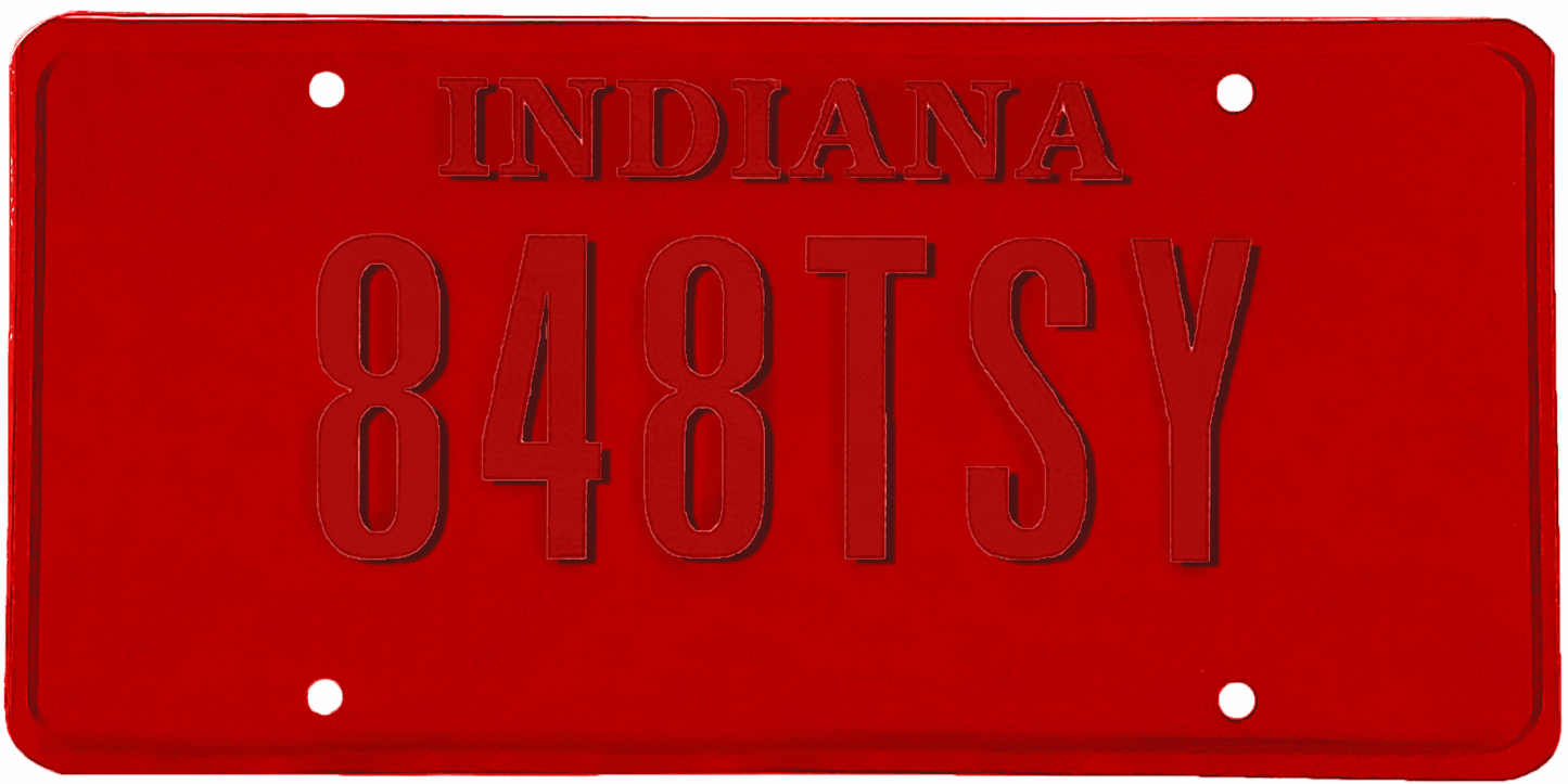 Indiana License Plate Wrap Kit