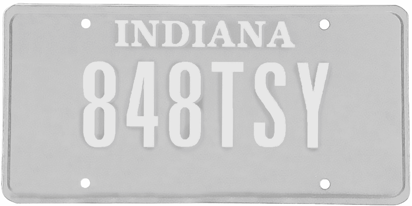 Indiana License Plate Wrap Kit