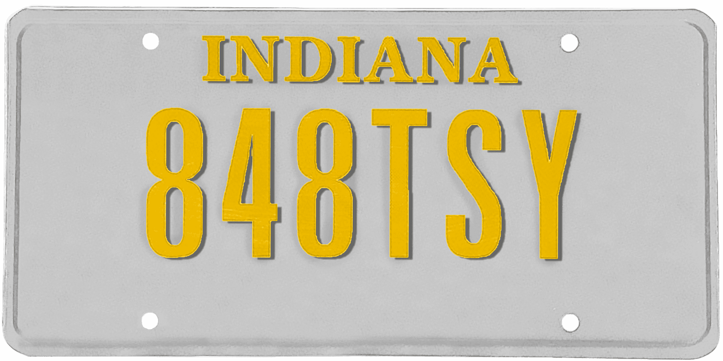 Indiana License Plate Wrap Kit