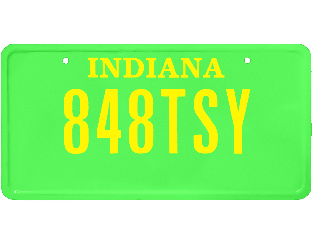 Indiana License Plate Wrap Kit