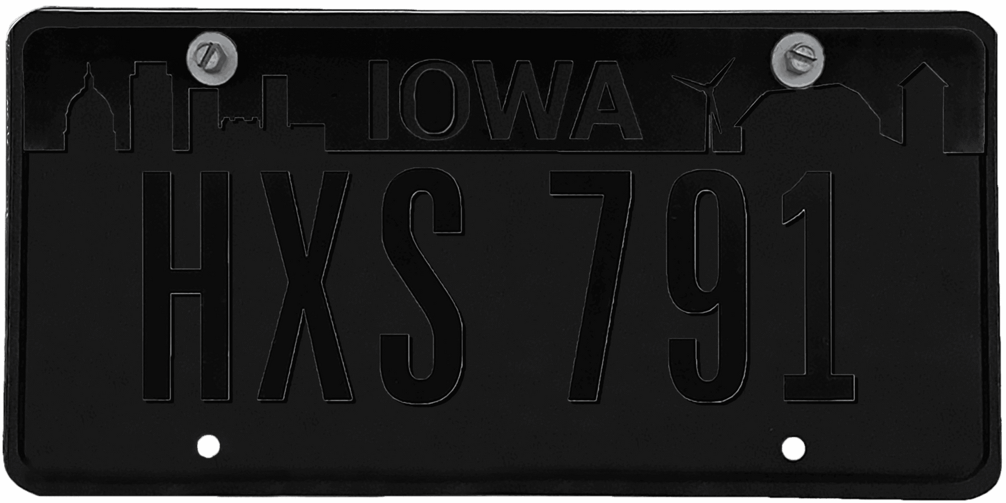 Iowa License Plate Wrap Kit