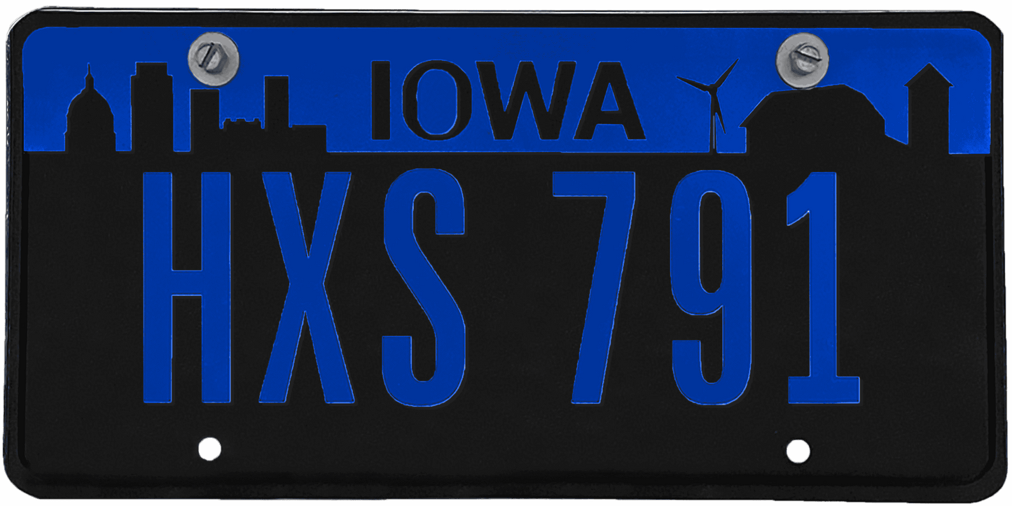 Iowa License Plate Wrap Kit