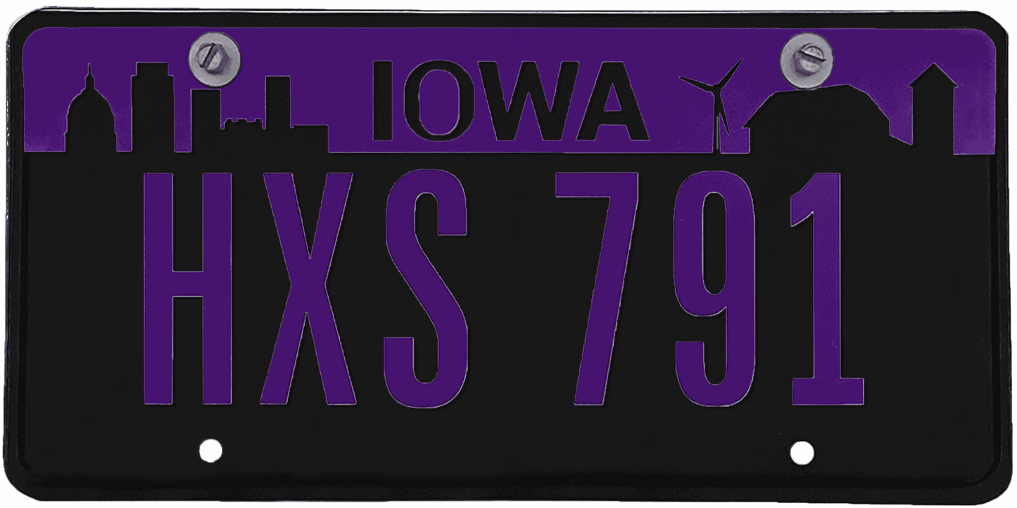 Iowa License Plate Wrap Kit