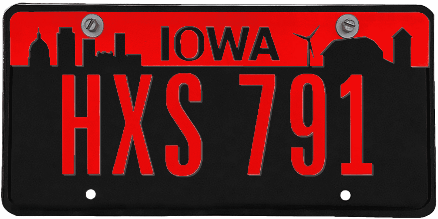 Iowa License Plate Wrap Kit