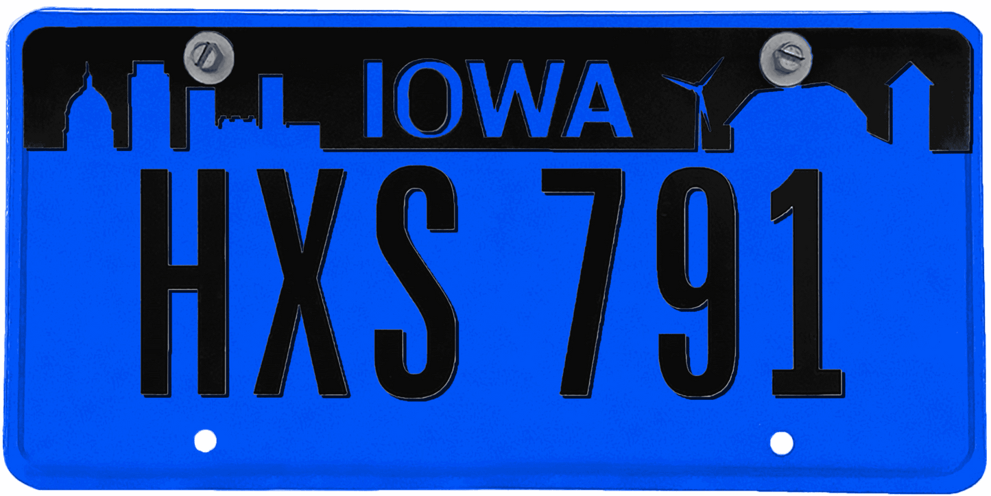 Iowa License Plate Wrap Kit