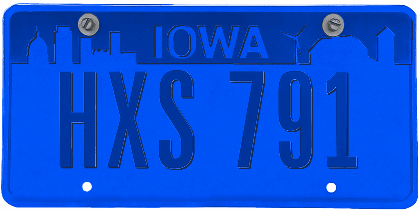 Iowa License Plate Wrap Kit