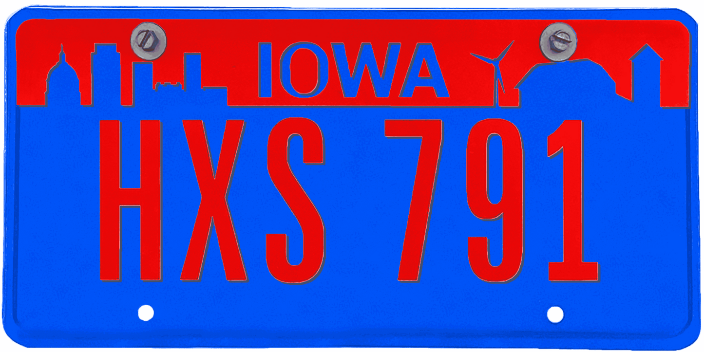 Iowa License Plate Wrap Kit