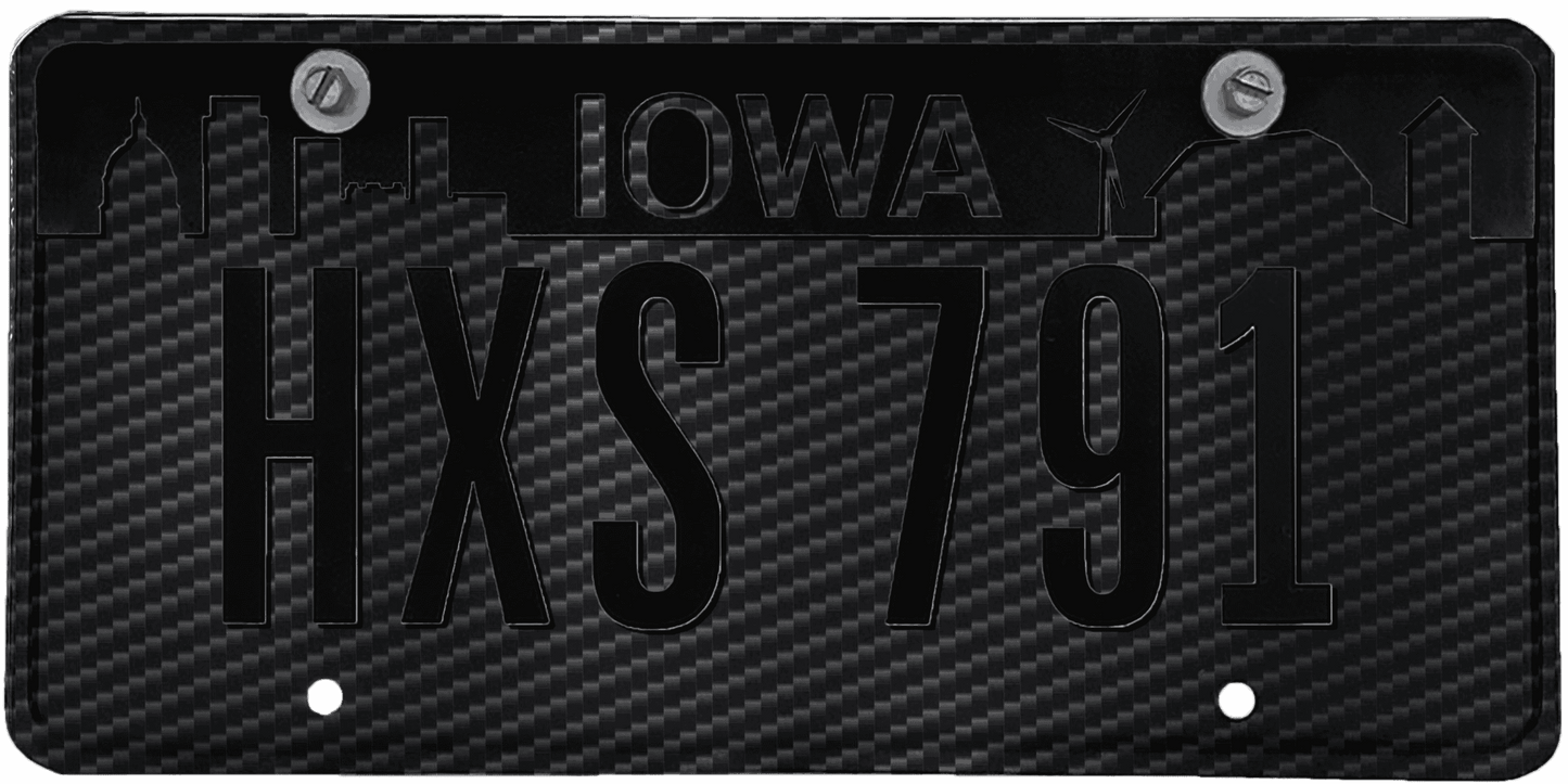 Iowa License Plate Wrap Kit