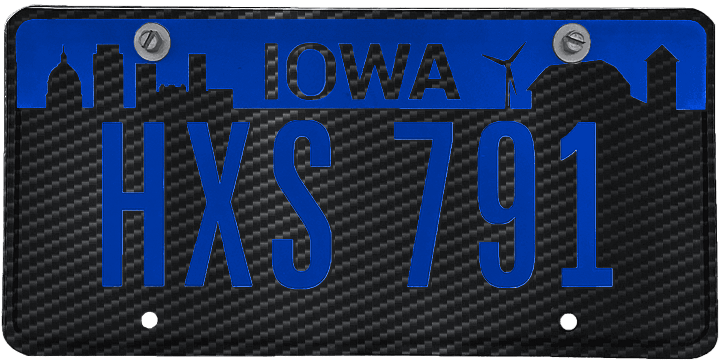 Iowa License Plate Wrap Kit