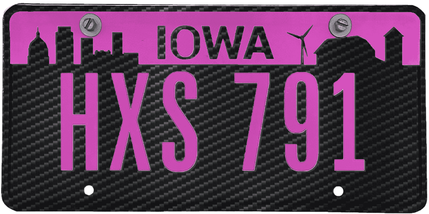 Iowa License Plate Wrap Kit